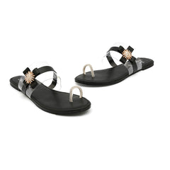 Zeonik Jasmine Black Slipper