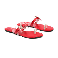 Zeonik Jasmine Red Slipper