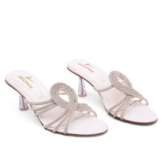 Zeonik Grace White Heel