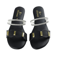 Zeonik Ruby Medicated Black Slipper