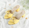 Zoya Yellow Heels for Women