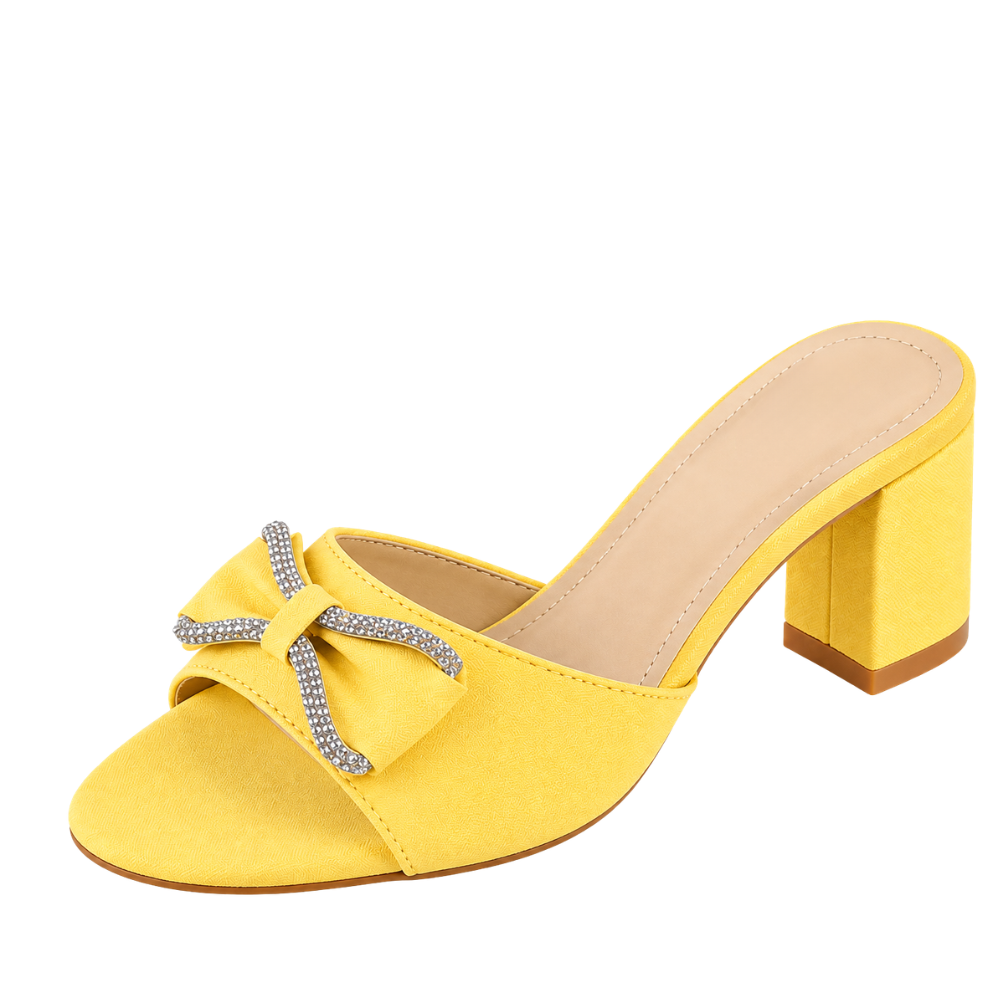 Zoya Yellow Heels for Women