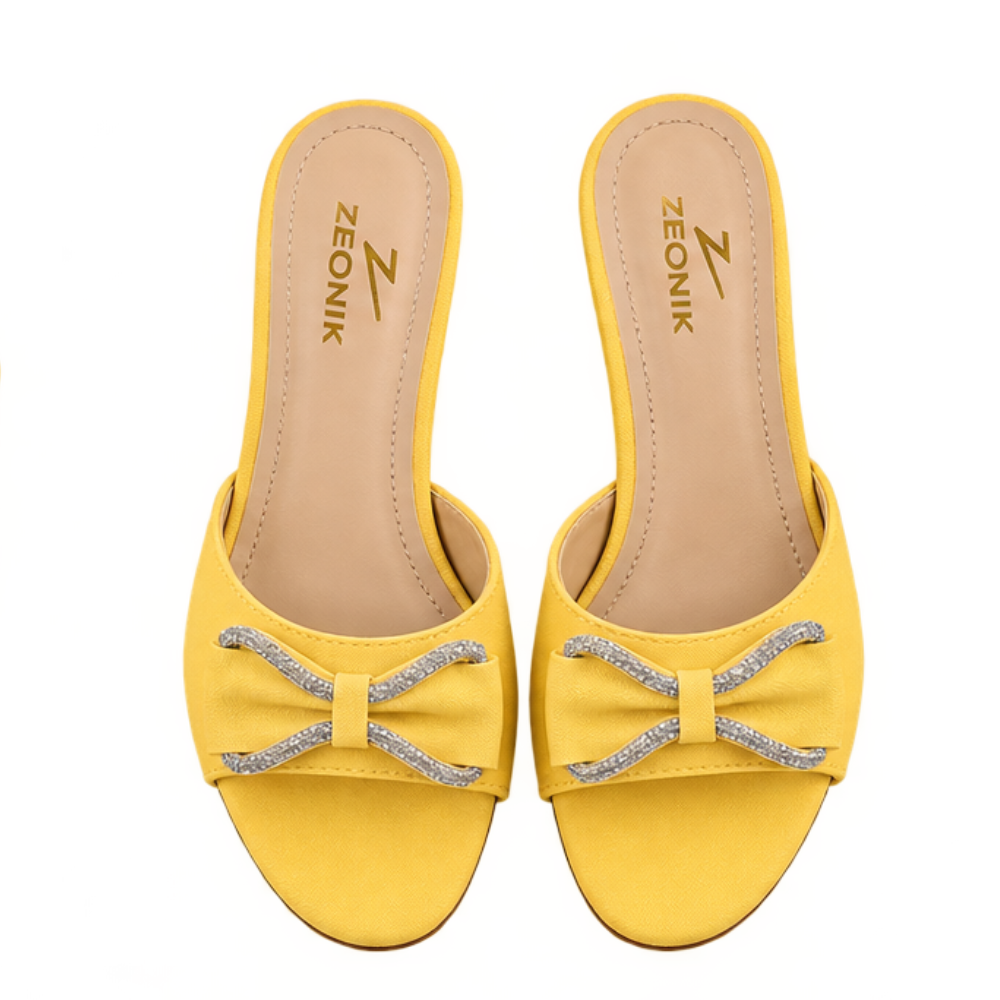 Zoya Yellow Heels for Women